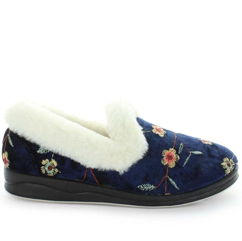 slippers panda emille slippers blue embroidery 3002531 1600